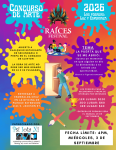 Art Contest Flyer_2026 Raices Festival_Spanish